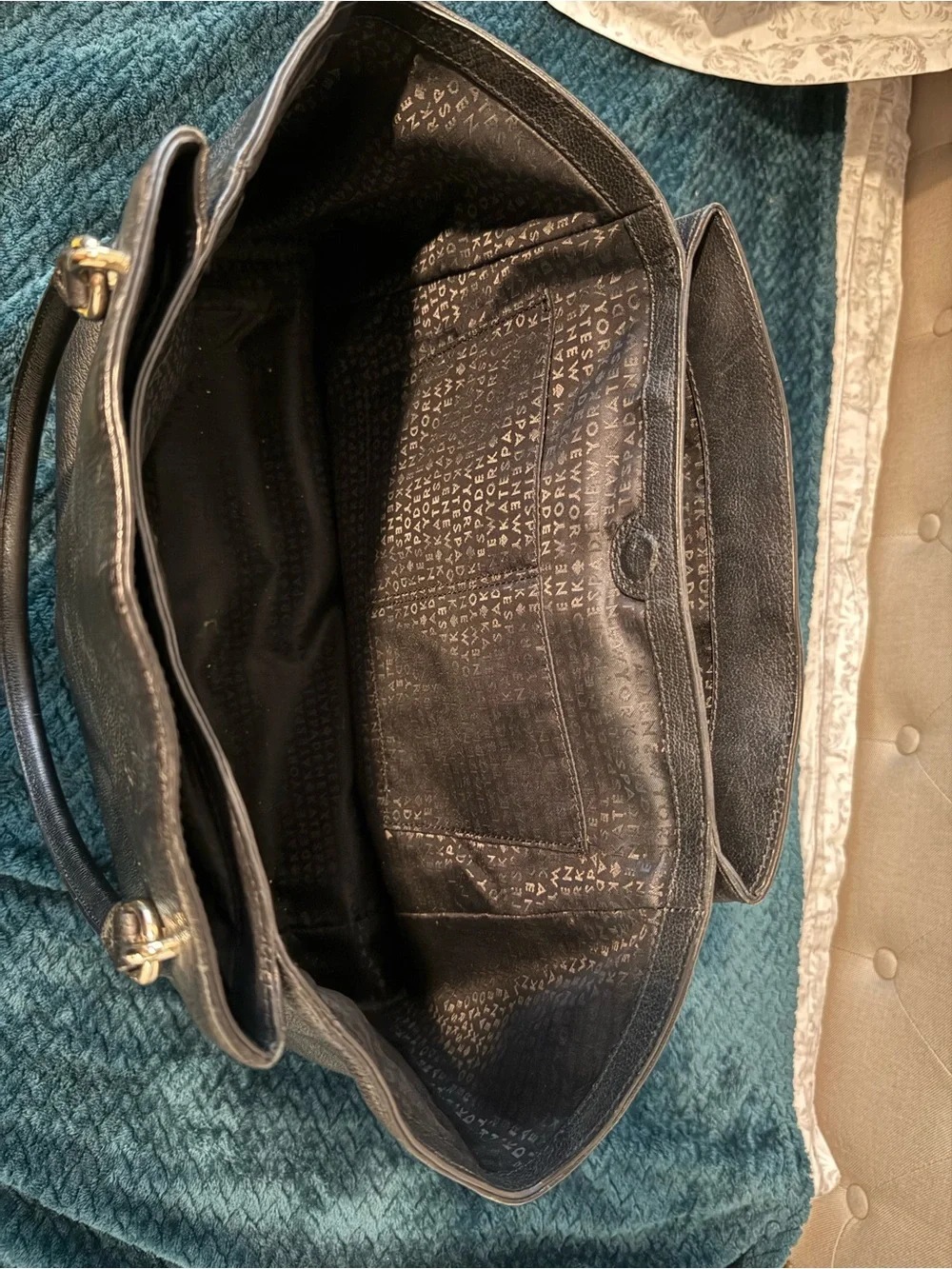 Kate Spade Black Leather Tote Bag - Classic Women's Handbag
